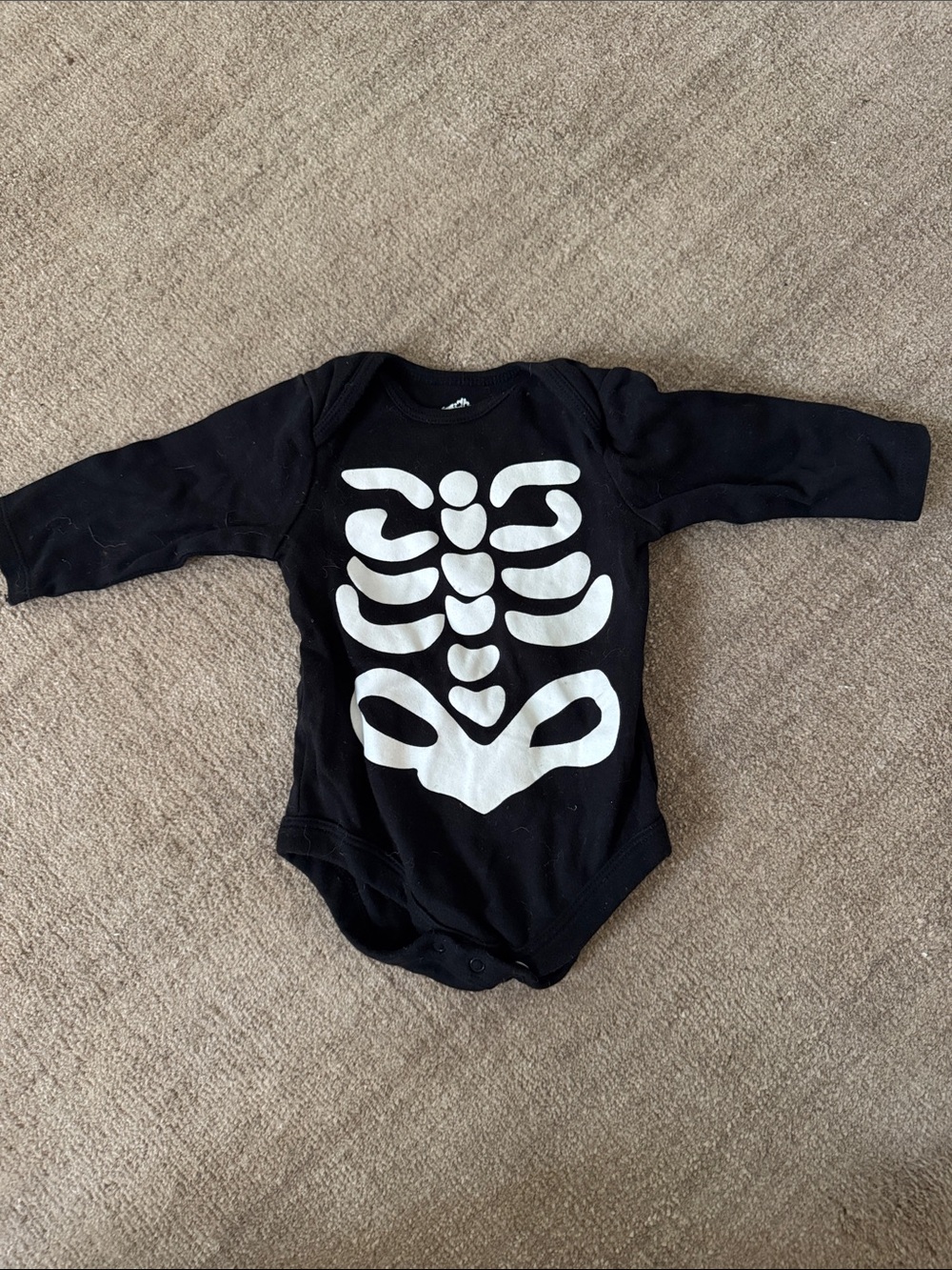 3M-6M Skeleton onesie Halloween